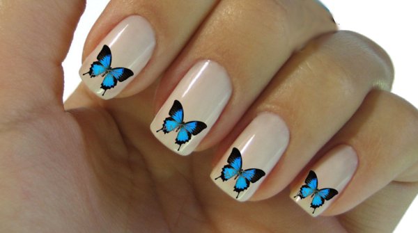 uñas decoradas mariposas stickers pegatinas estampas